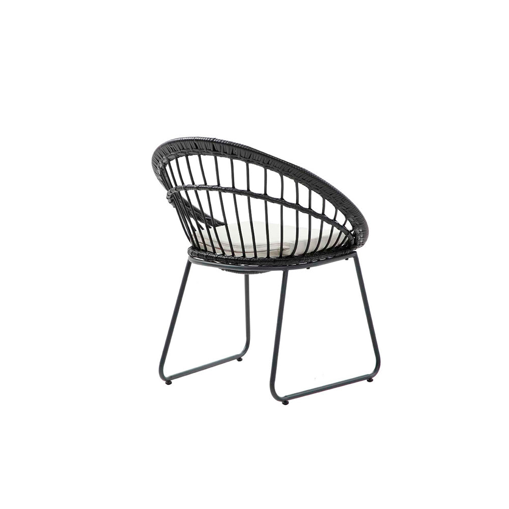 Silla de exterior Tavira - Negro - Tugow