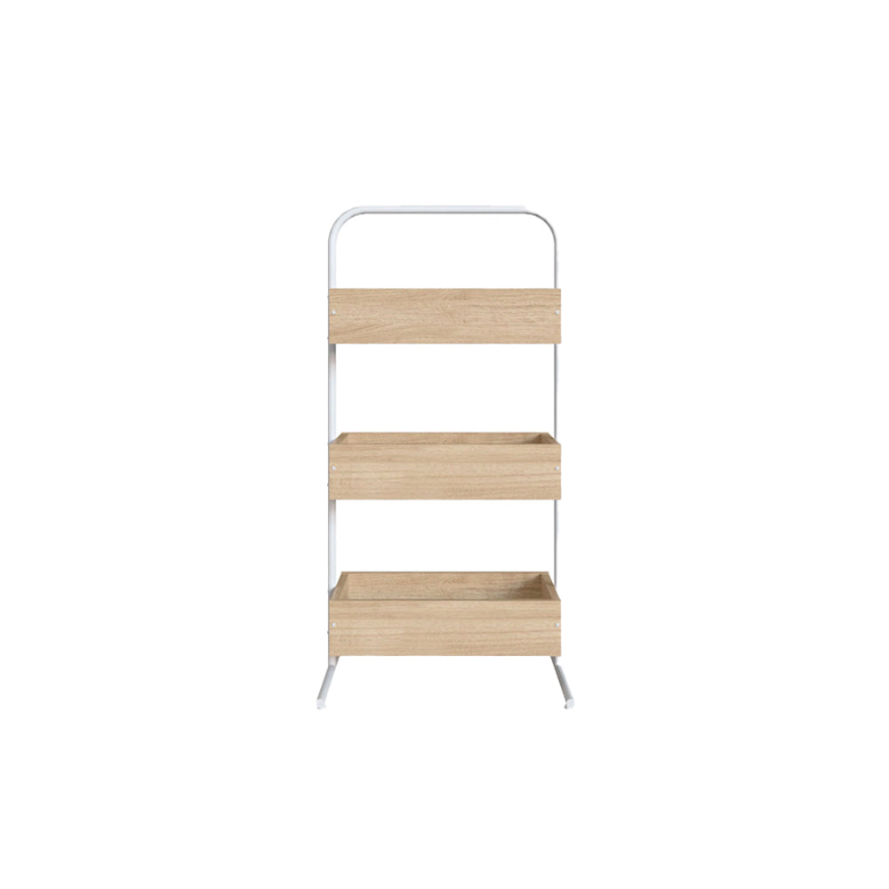 Organizador Tevy - Blanco y Color Madera - Tugow