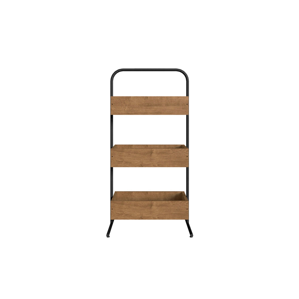 Organizador Tevy - Negro y Color Madera - Tugow