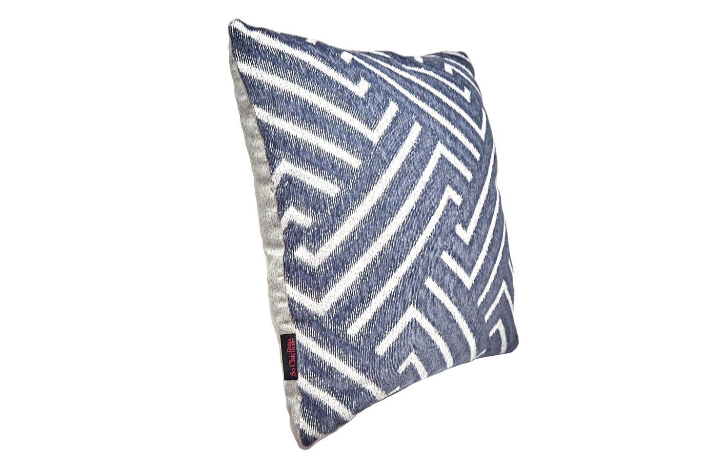 Cojín cuadrado Margit - Gris estampado y Gris - Tugow