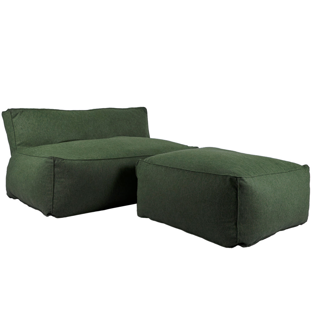 Puff de 2 plazas y Taburete Novo - Verde Olivo - Tugow