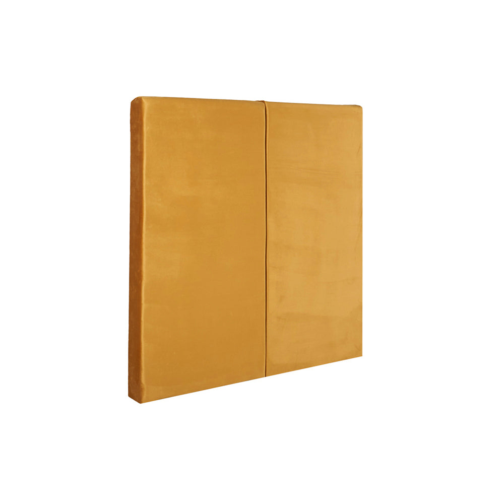 Juego de 2 paneles para cabecera modular individual Lunaria - Mostaza - Tugow