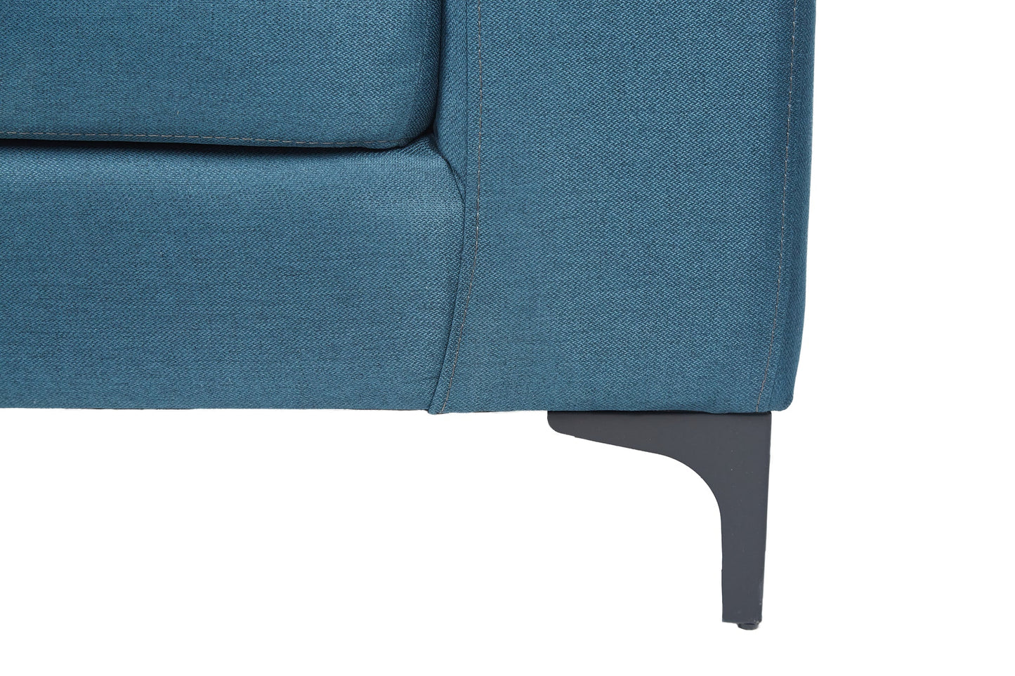 Sofá de 3 plazas Etna - Azul Navy con patas negras - Tugow