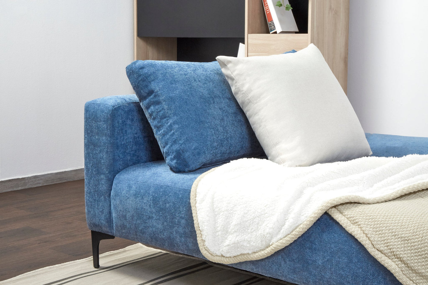 Sofá cama Landero - Azul - Tugow