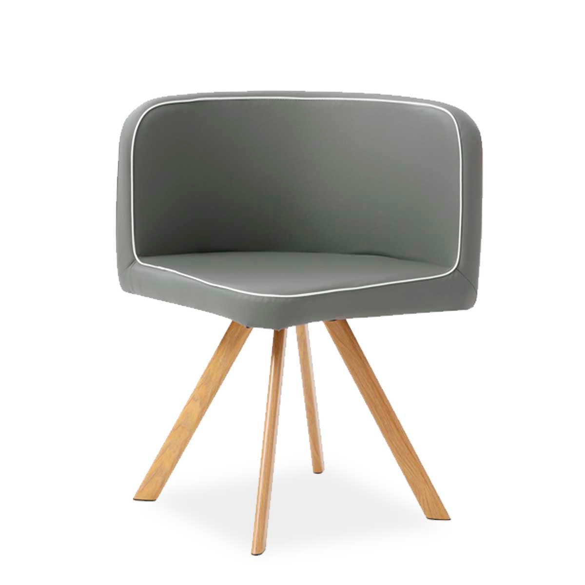 Comedor Tyreli con 4 sillas - Gris y Color Madera - Tu Gow
