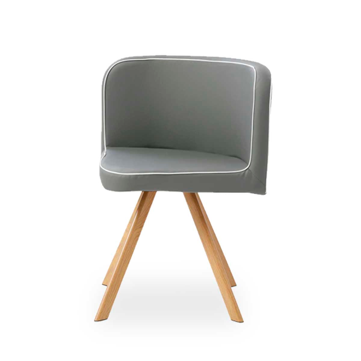 Comedor Tyreli con 4 sillas - Gris y Color Madera - Tu Gow