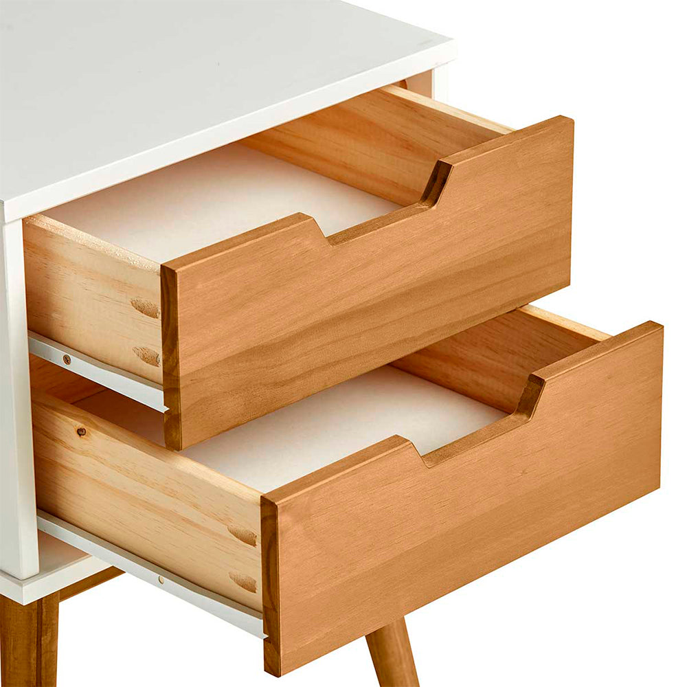 Buró Udine - Color Madera y Blanco - Tugow