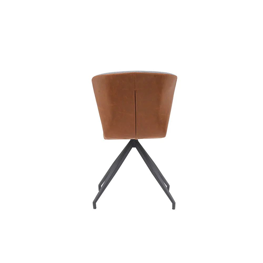 Mesa de comedor Sansa con 4 sillas Vigo - Nogal, Negro y Café