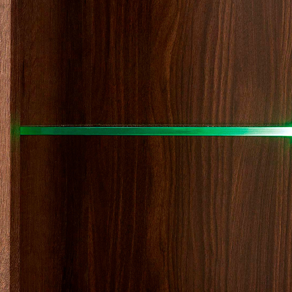 Vitrina Gil - Color Nogal y Negro - Tugow