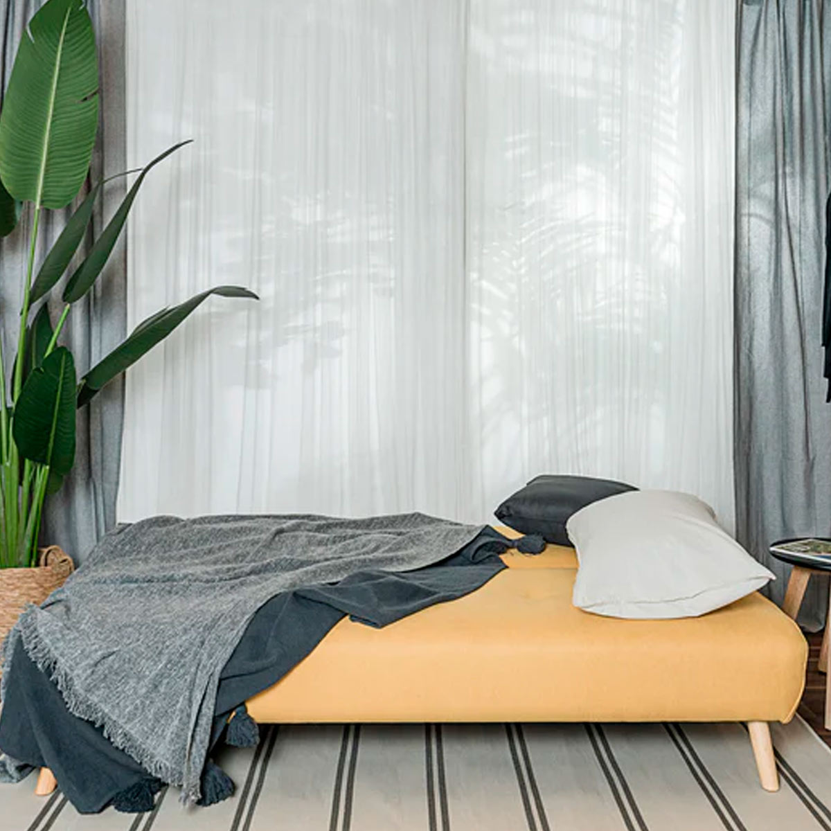 Sofá cama Wey - Mostaza - Tugow