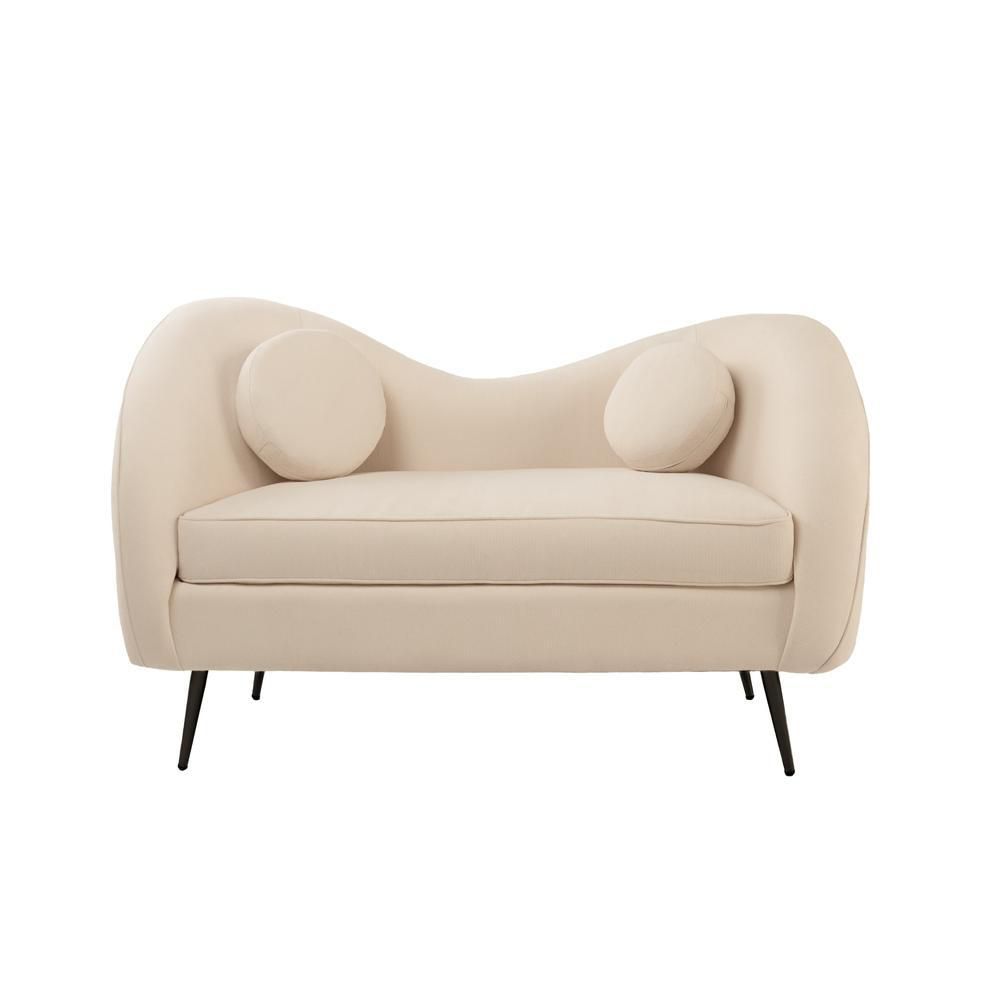 Sofá de 2 plazas Giulia - Chenille Crema