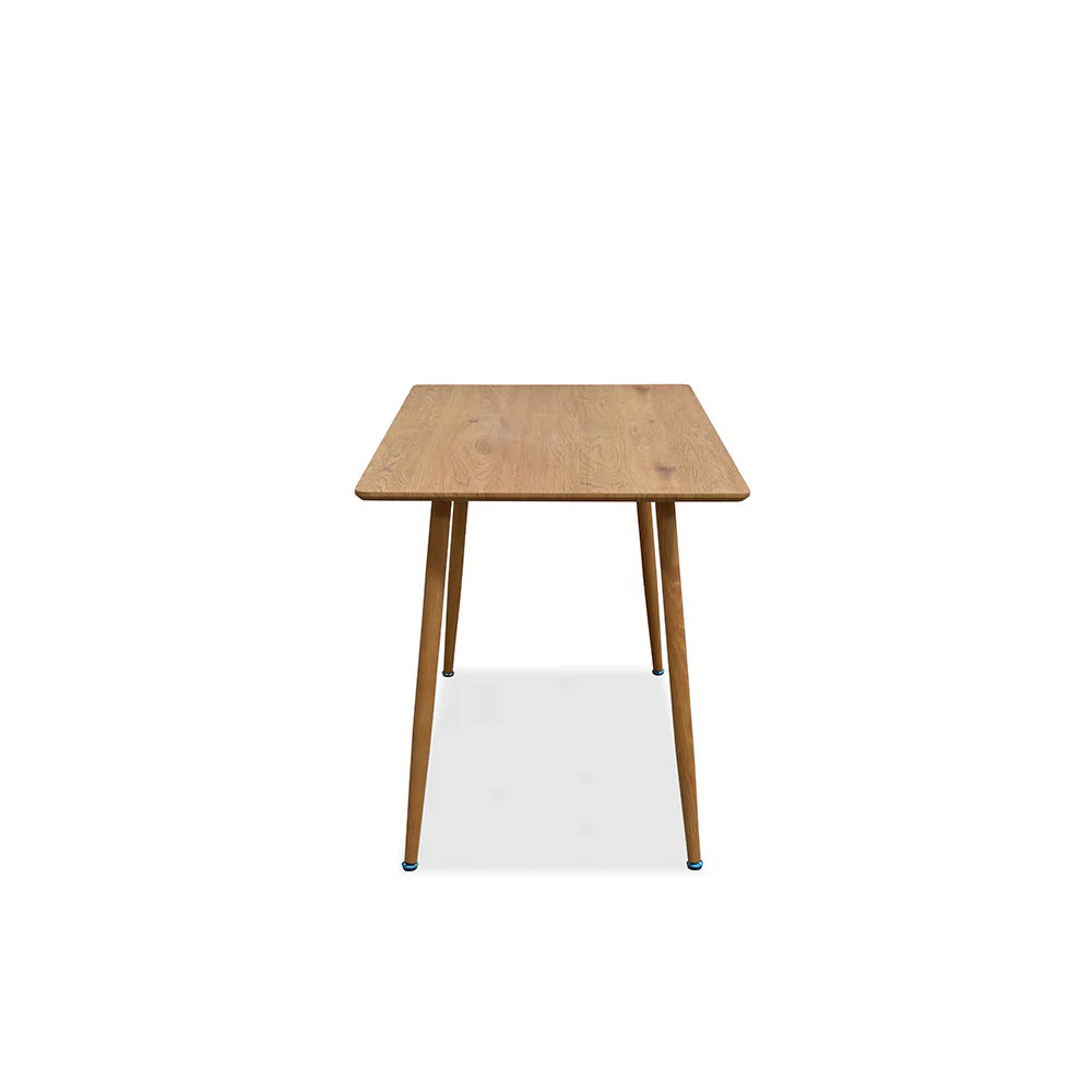 Mesa de comedor Yorda con 4 sillas Elisa - Madera y Negro
