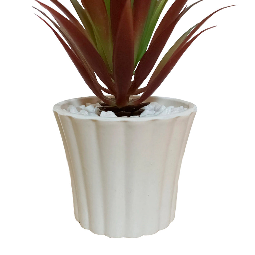 Planta Artificial Yosh - Verde y Blanco - Tugow