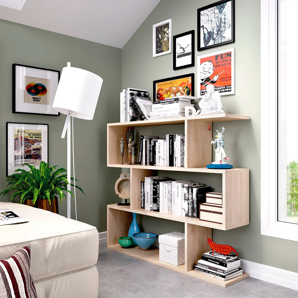 Librero Zag - Color Madera - Tugow