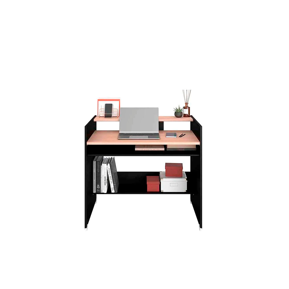 Escritorio Zaraki - Color Madera y Negro - Tugow