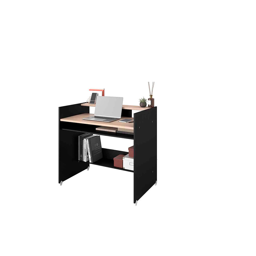 Escritorio Zaraki - Color Madera y Negro - Tugow