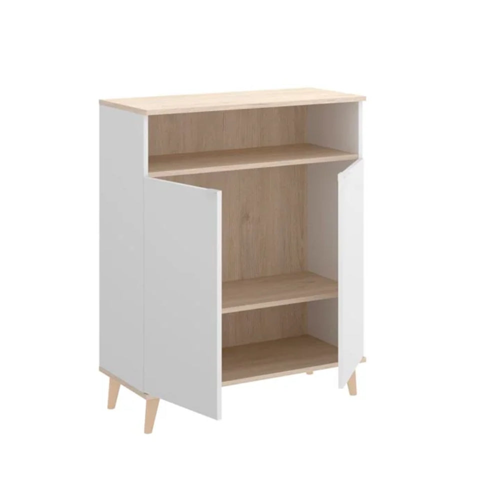 Alacena Aneko - Color Madera y Blanco - Tugow