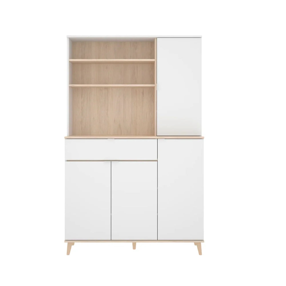 Alacena Aneko - Color Madera y Blanco - Tugow