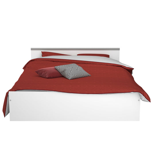 Cama matrimonial Berry - Blanco y Gris - Tugow