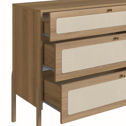 Cajonera Ananda - Beige y Madera - Tugow