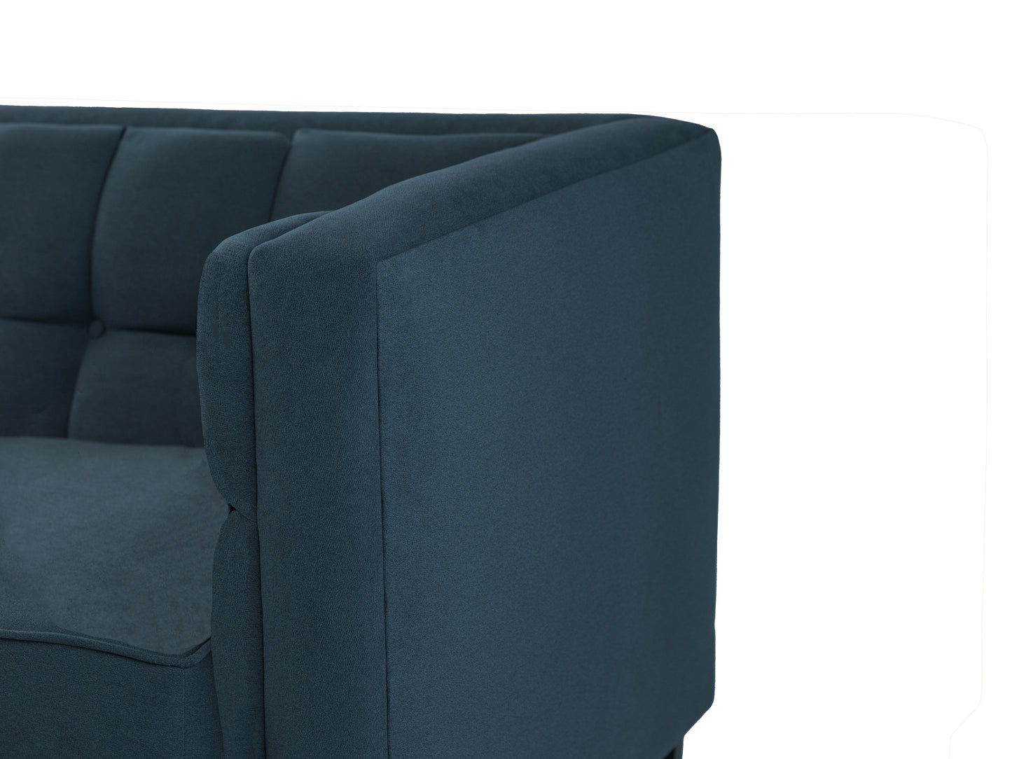 Sillón Tova - Tipo Gamuzado Azul Marino
