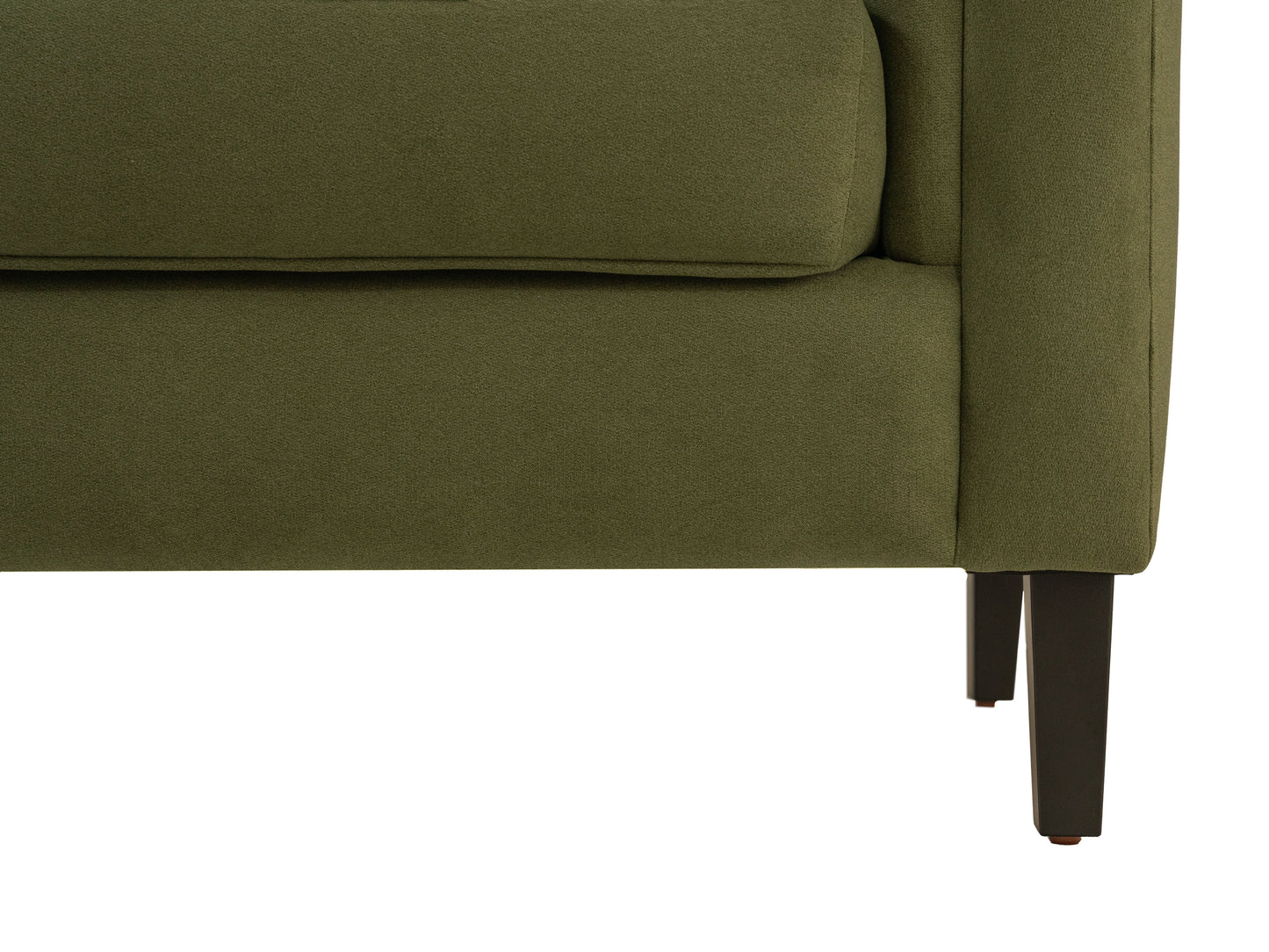 Sillón Tova - Tipo Gamuzado Verde Olivo