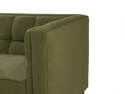 Sillón Tova - Tipo Gamuzado Verde Olivo