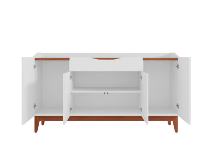 Credenza Matisse - Blanco y Nogal - Tugow
