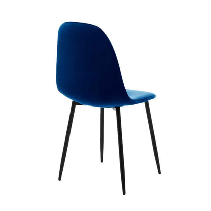 Silla terciopelo Oxford - Azul y Negro - Tugow