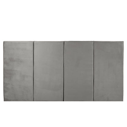 Juego de 4 paneles para cabecera modular King Size Lunaria - Gris Obscuro - Tugow