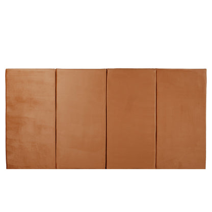 Juego de 4 paneles para cabecera modular King Size Lunaria - Canela - Tugow