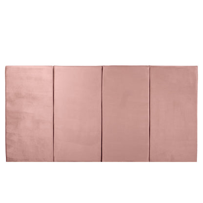 Juego de 4 paneles para cabecera modular King Size Lunaria - Rosa - Tugow