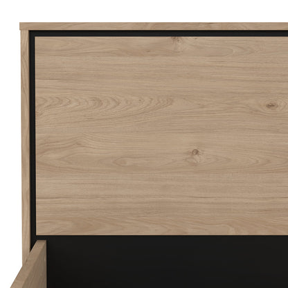 Cama Matrimonial Ry - Roble y Negro - Tugow