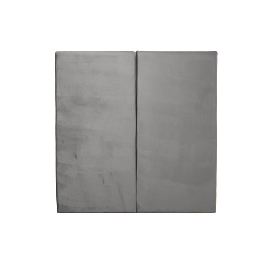 Juego de 2 paneles para cabecera modular individual Lunaria - Gris Obscuro - Tugow