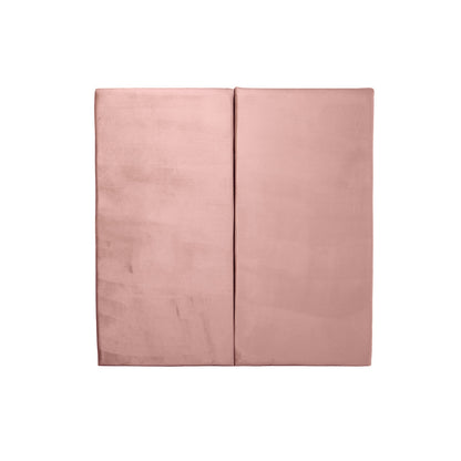 Juego de 2 paneles para cabecera modular individual Lunaria - Rosa - Tugow
