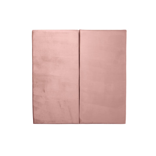 Juego de 2 paneles para cabecera modular individual Lunaria - Rosa - Tugow
