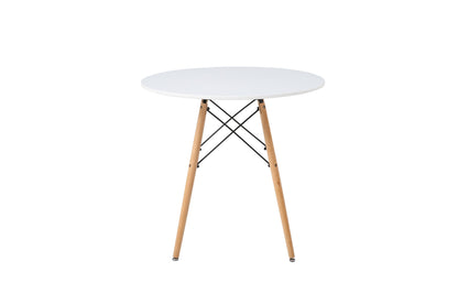 Comedor Munich con 4 sillas Oxford - Blanco y Gris - Tugow