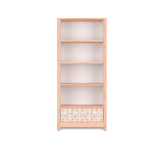 Librero Altair - Color Madera y Blanco - Tugow
