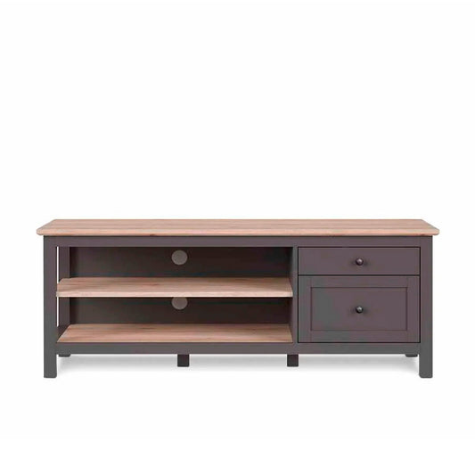 Mueble para tv Annecy - Color Madera y Gris Oscuro - Tugow