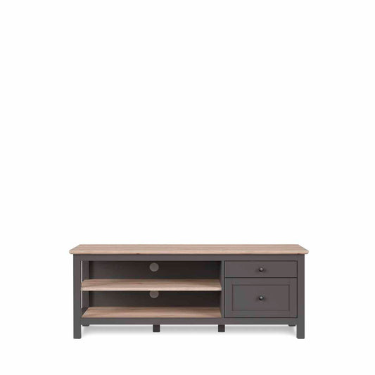 Mueble para tv Annecy - Color Madera y Gris Oscuro - Tu Gow