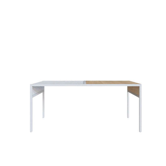 Mesa de centro Anurak - Blanco y Color Madera - Tugow