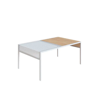 Mesa de centro Anurak - Blanco y Color Madera - Tugow