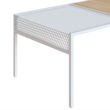 Mesa de centro Anurak - Blanco y Color Madera - Tugow
