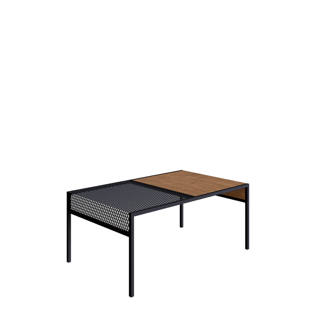 Mesa de centro Anurak - Negro y Color Madera - Tugow