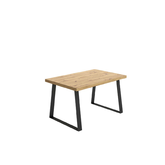 Mesa de Comedor Extensible Aran - Color madera y Negro - Tugow