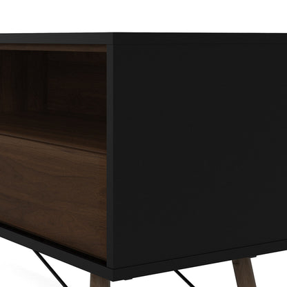 Mesa para tv negra y nogal - Tu Gow