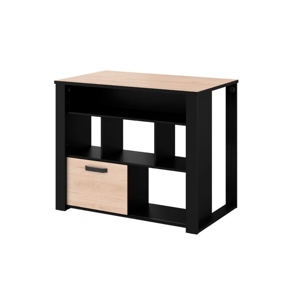 Alacena Yumy - Color Madera y Negro - Tugow