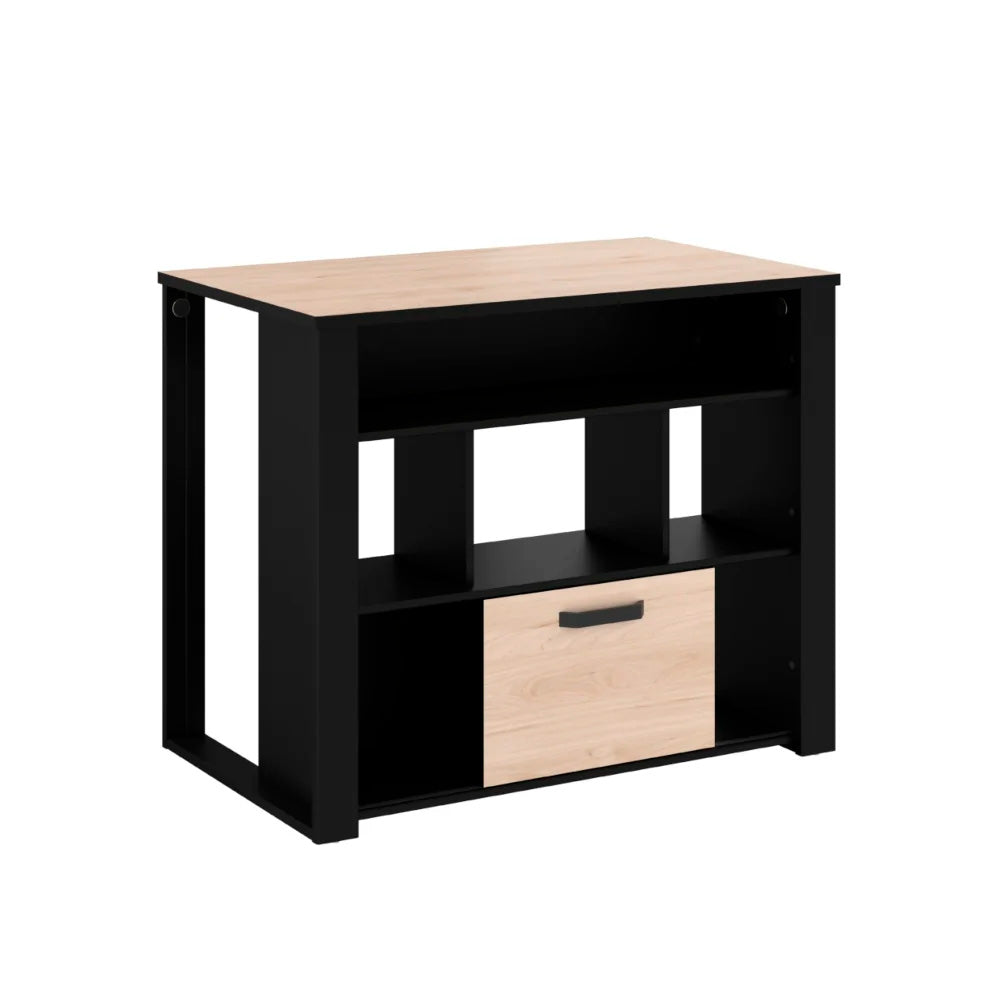Alacena Yumy - Color Madera y Negro - Tugow