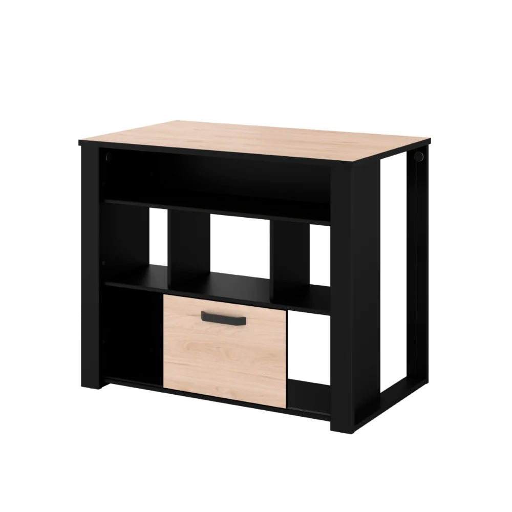 Alacena Yumy - Color Madera y Negro - Tugow