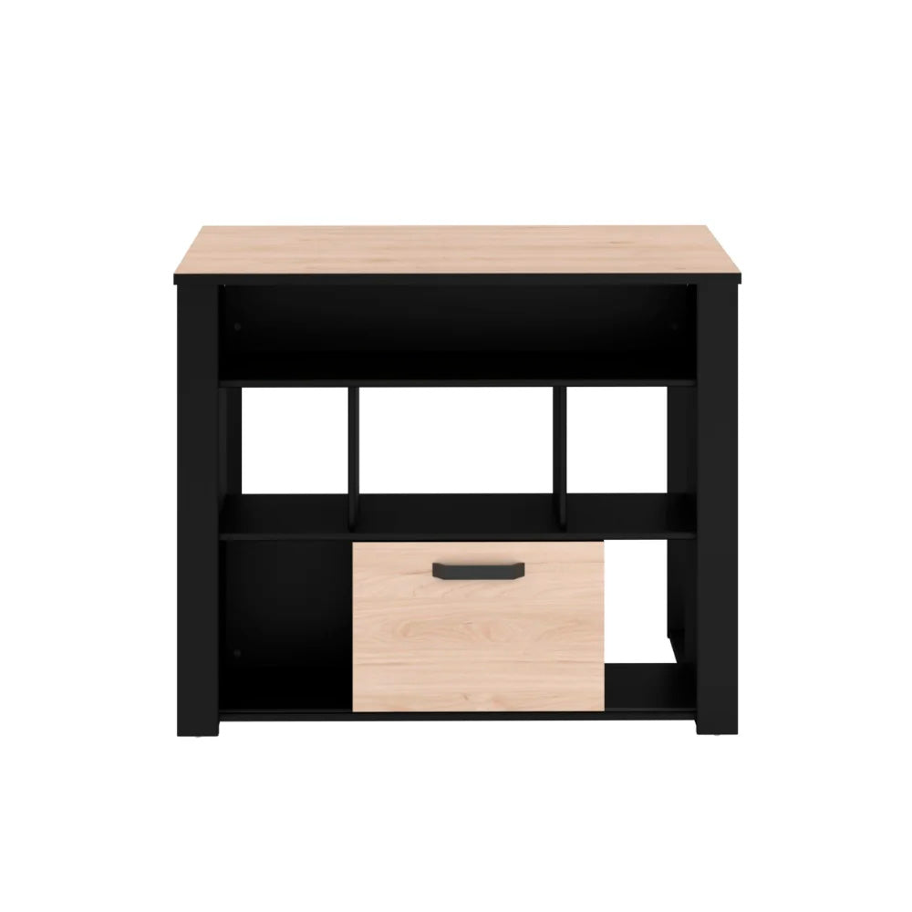 Alacena Yumy - Color Madera y Negro - Tugow